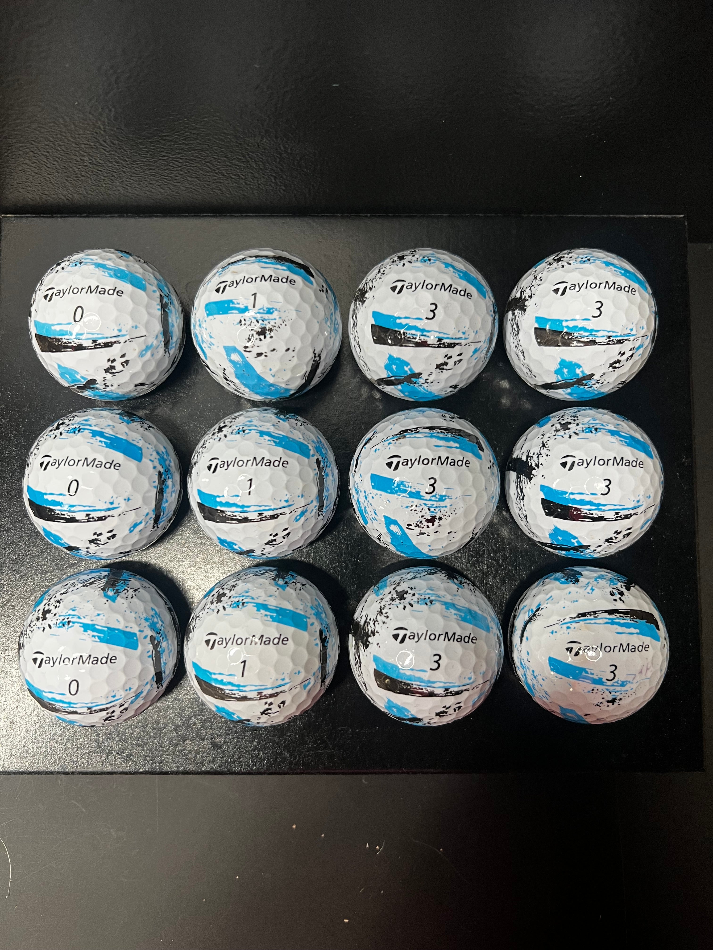 12 TAYLORMADE SPEEDSOFT INK BLUE. A++ Grade balls