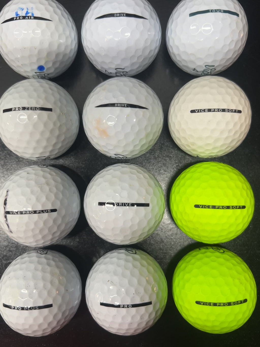 12 VICE MIX. Grade A golf balls