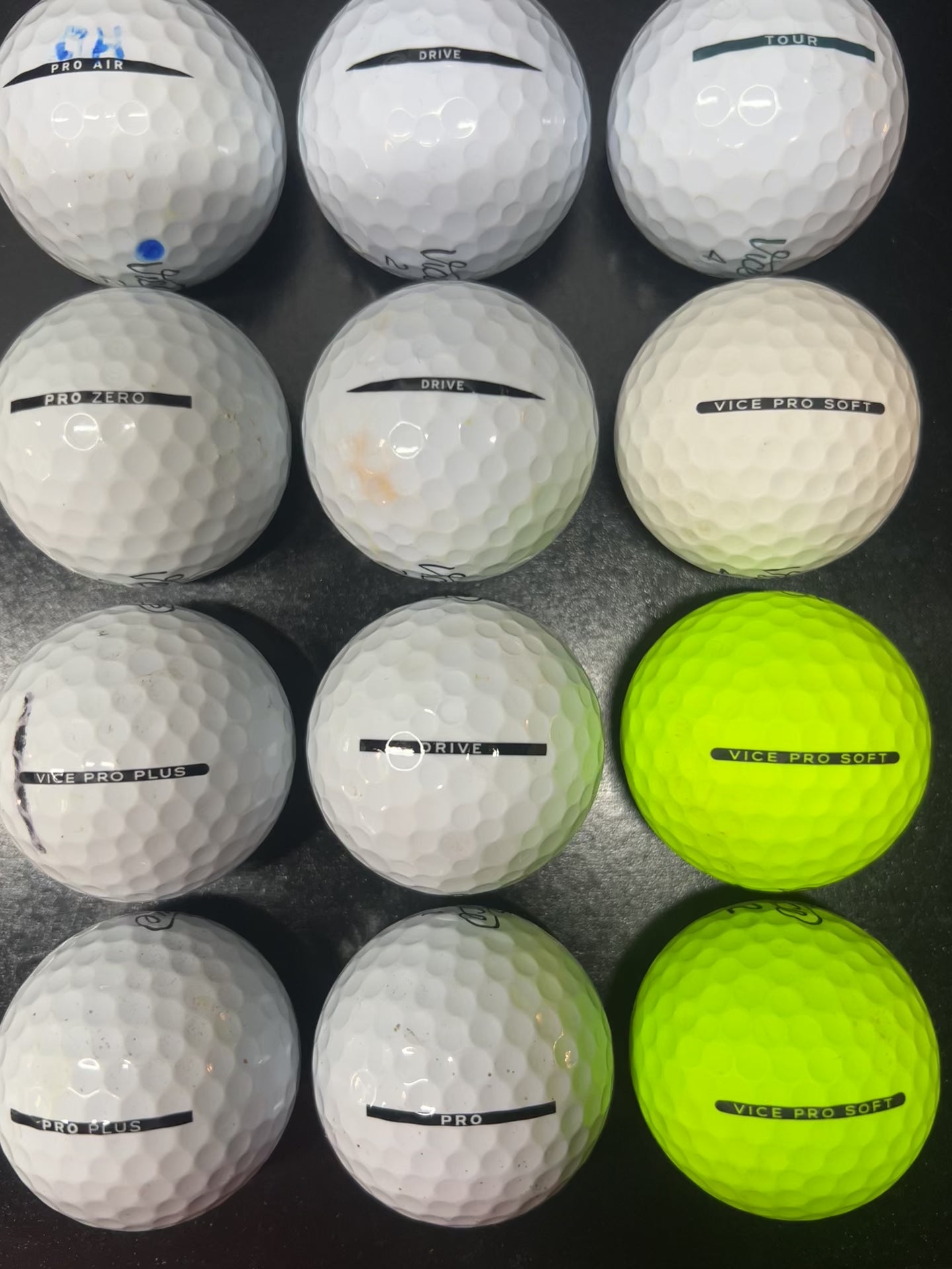 12 VICE MIX. Grade A golf balls